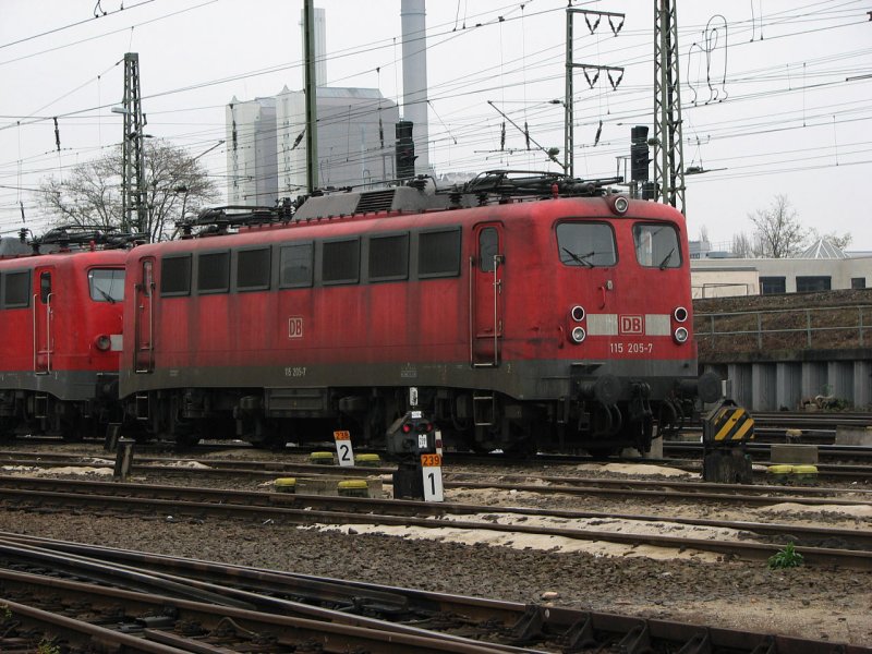 115_205 in der Frankfurt BW Abstellgruppe
18.11.2007