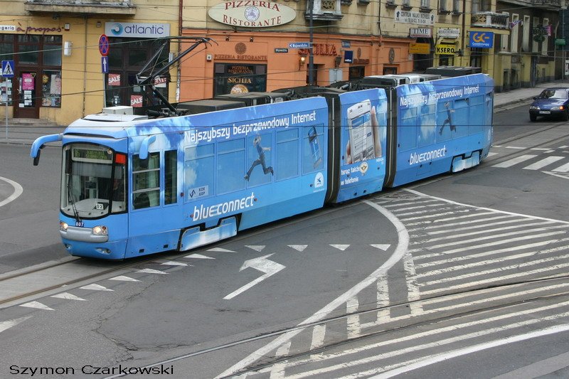 116Nd  Citadis 100 Katowice  - Wagen 807 Linie 16 in Katowice am 06.08.2006