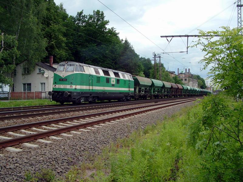 118 004 der ITL in Gnitz am 08.06.2005.
