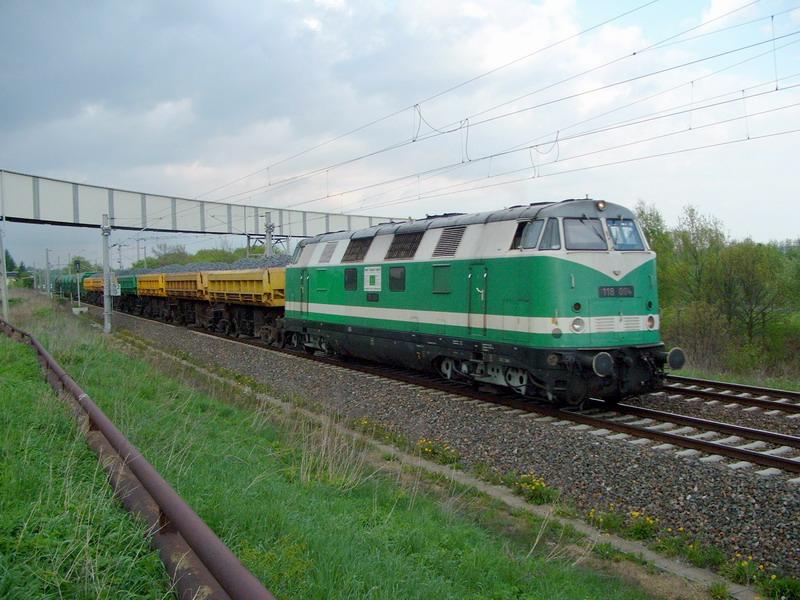 118 004 der ITL in Oberrothenbach. Aufgenommen am 06.05.2005.