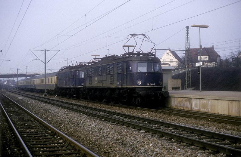 118 016 + 005  Asperg  05.03.83