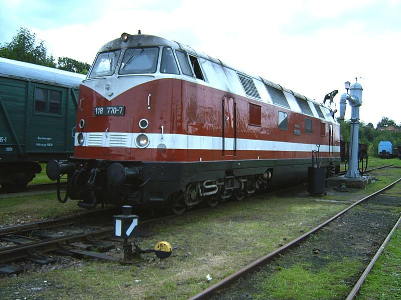 118 770 aus Glauchau am Hilbersdorfer Wasserkran. 28.07.05