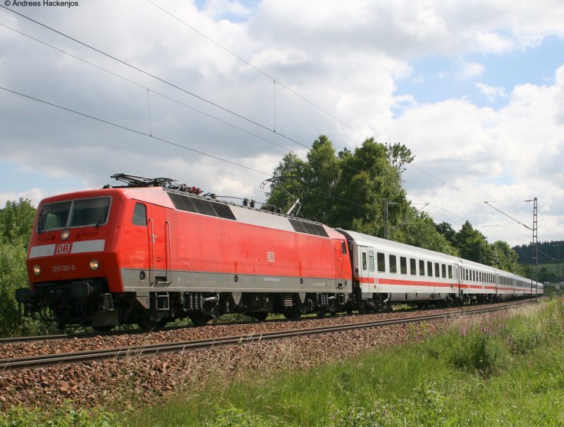 120 130-0 mit dem IC 2006 von Konstanz nach Dortmund am km 70,0 28.6.08