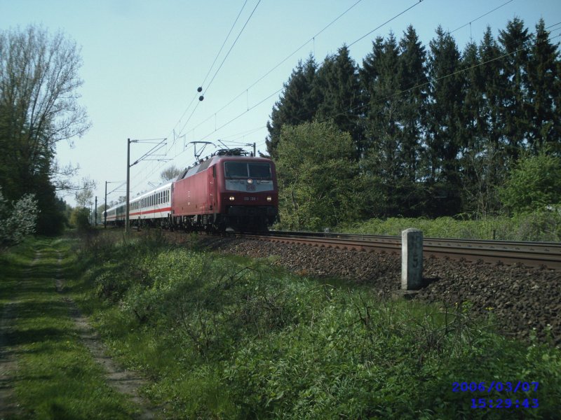 120 139-1 mit IC Hannover-Leipzig Hhe Peine.