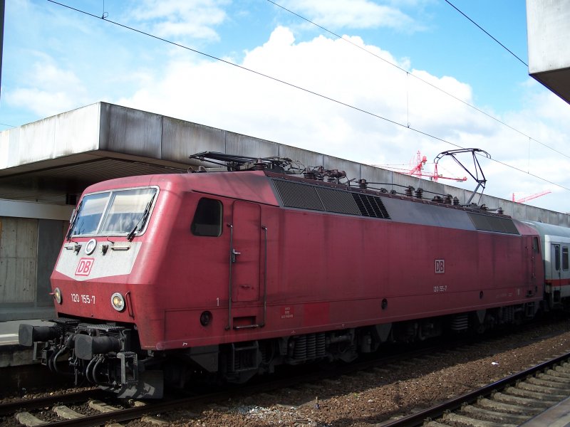 120 155-7 von Oldenburg nach Leipzig Hbf in Hannover Hbf (8.9.2007)