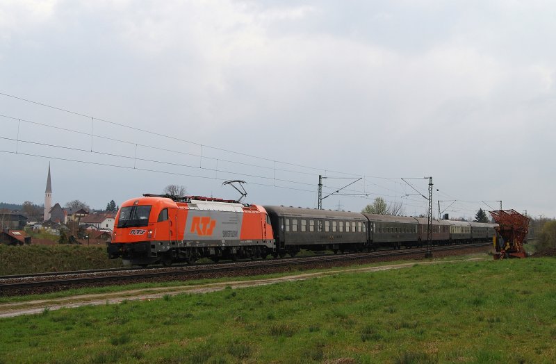 1216.901 (RTS) mit einem Sonderzug bei Ostermnchen (16.04.2008)