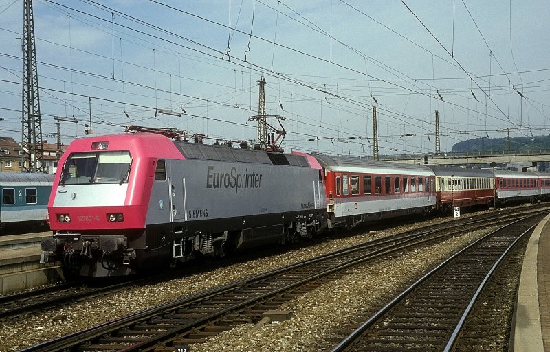 127 001  Ulm Hbf  07.09.93  ( EC 13 )
