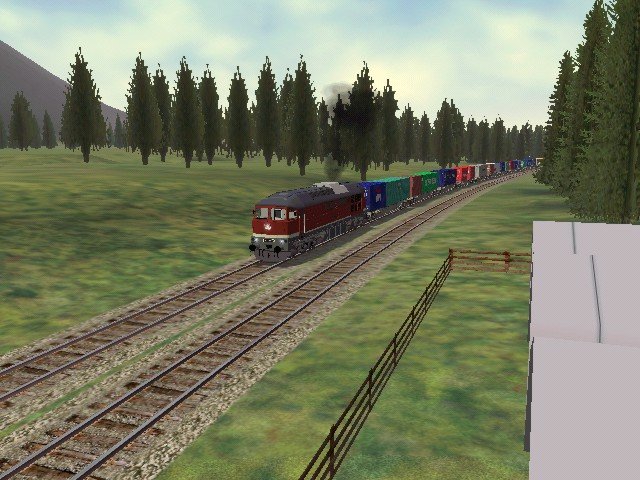 131 046 mit Containerzug kurz hinter Ozthal in Richtung Innsbruck