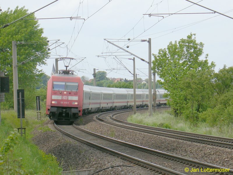 13.5.2007. IC von Braunschweig Richtung Helmstedt.