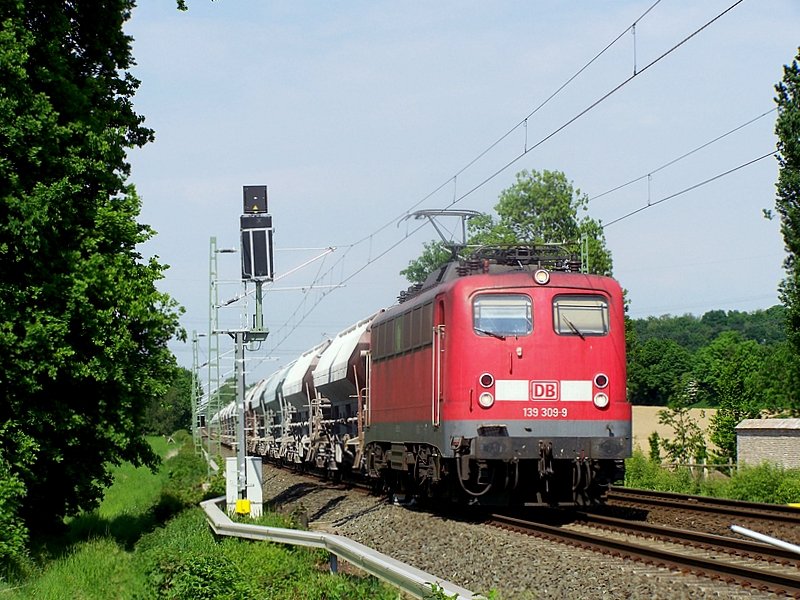 139 309-9 mit GZ an km. 28.2