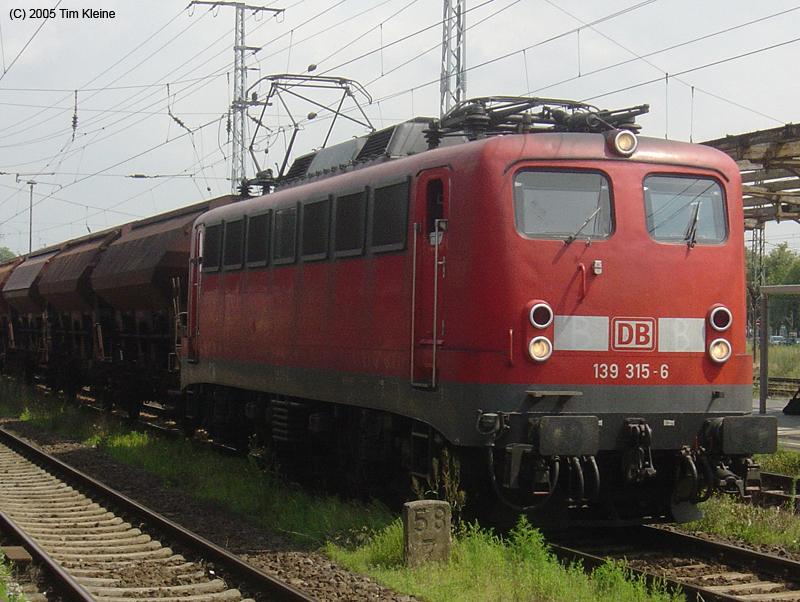 139 315 durchfhrt am 19.07.2005 Stendal mit einem GZ.