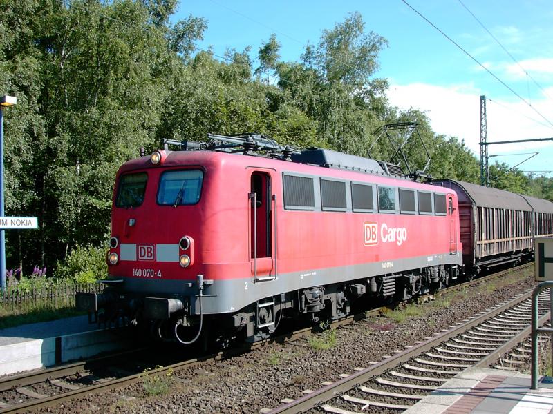 140 070-4 durchf�hrt den Hp Bochum Nokia. 28.6.2005 