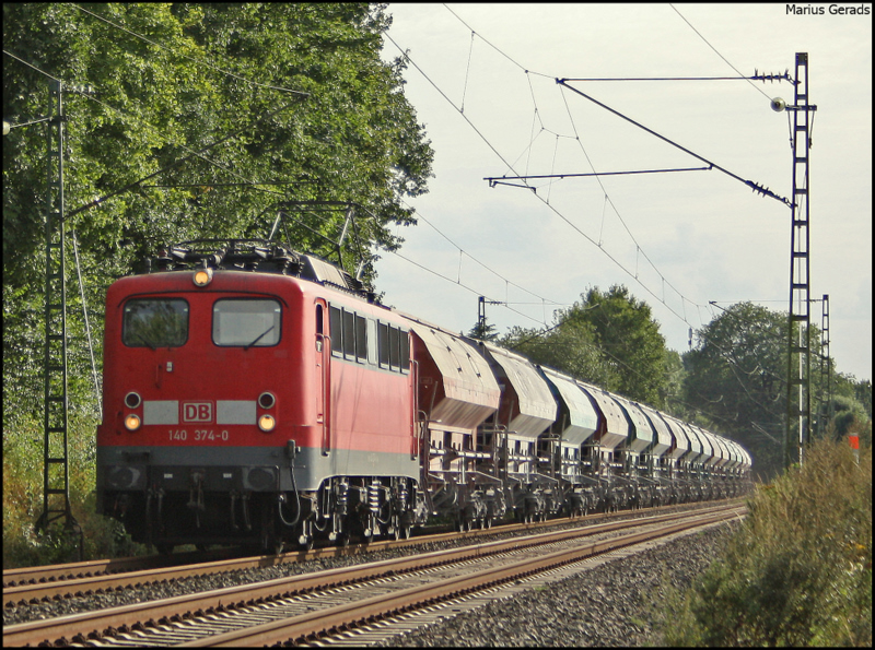 140 374 mit 48567 nach Oberhausen-West am Esig Geilenkirchen 21.8.2009