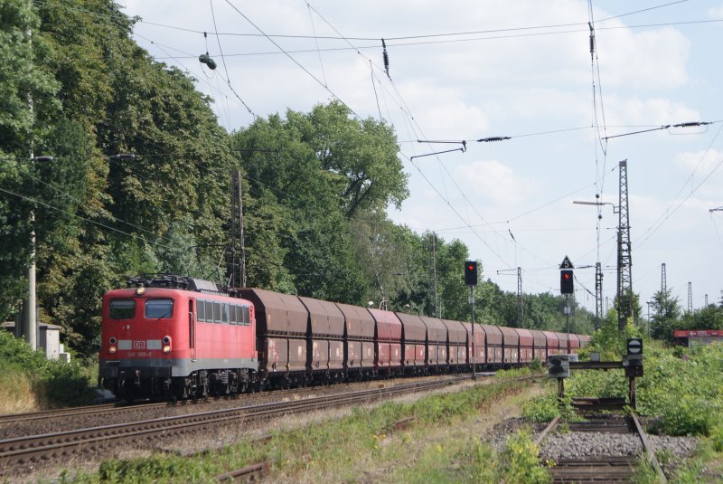 140 388-0 mit einem Kohlezug in Ratigen Lintorf am 30.06.2008
