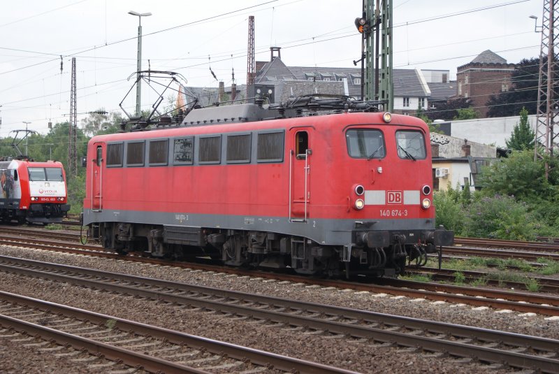 140 674-3 als Lz in Dsseldorf Rath am 23.07.08