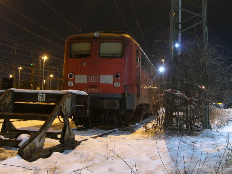 140 774-1 abgestellt in Heilbronn am 26.01.2007