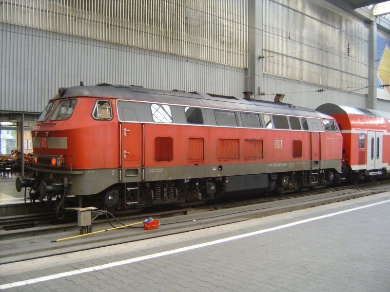 14.08.2009, Muenchen Hbf., BR 218