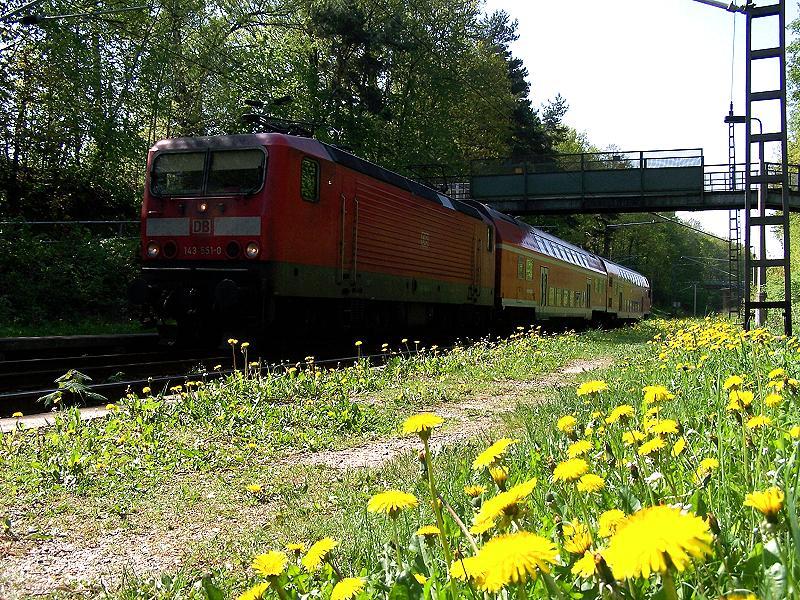 143 551 mit RB im Hp.Chemnitz-Kinderwaldsttte am 11.05.2006