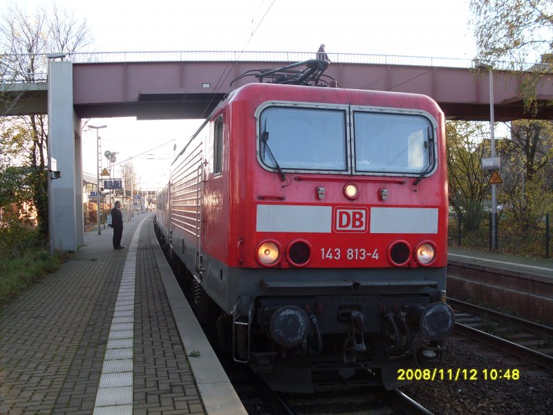 143 813-4 in Peine am 12.11.2008