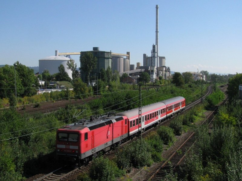 143 826 mit einer RB am 9.9.2008 in Regensburg.