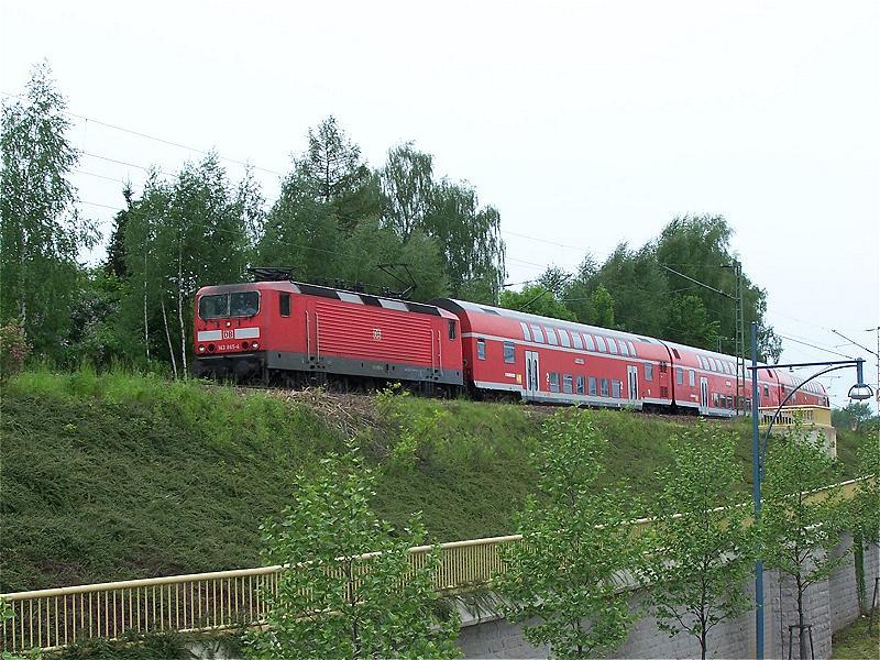 143 865 mit RE verlt den Hp. Chemnitz-Mitte am 26.05.2006