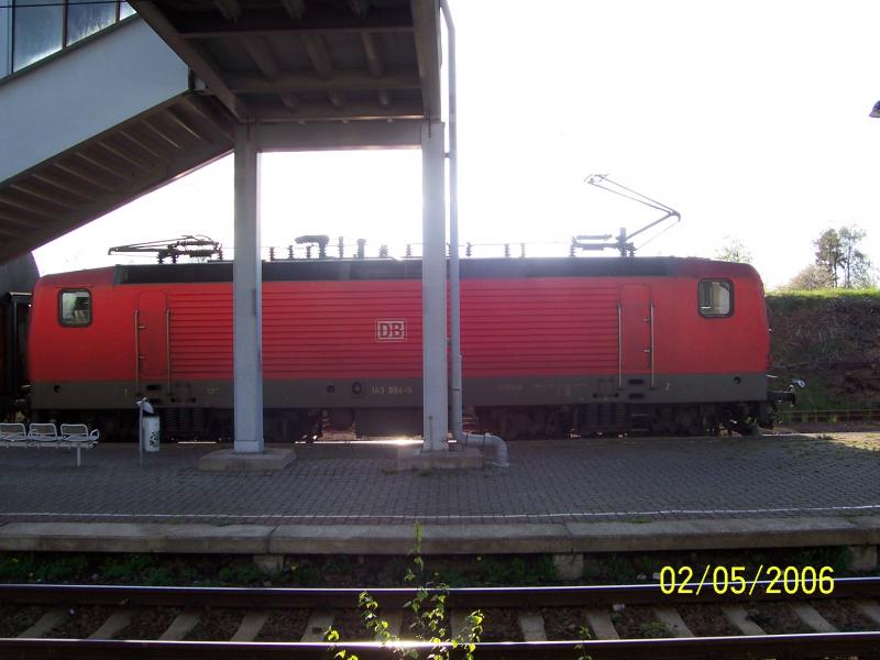 143 884 mit RB nach Chemnitz HBF in Oberlichtenau
