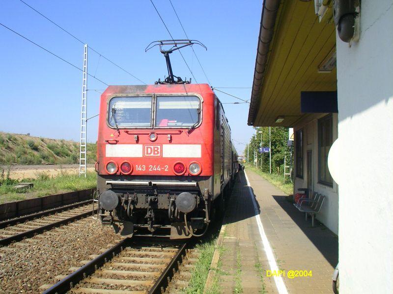 143244 mit einem RE in Lutherstadt Wittenberg Altstadt.