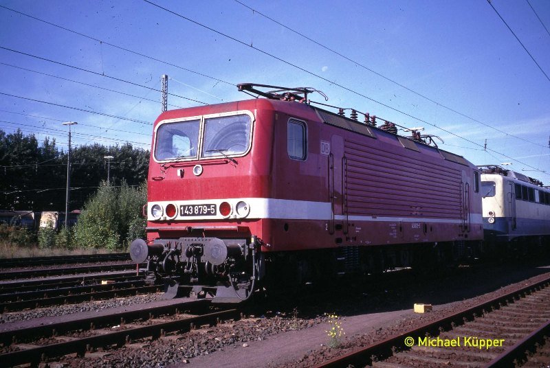 145 001-4 in Aachen und das noch mit Schildern... (Diascann)