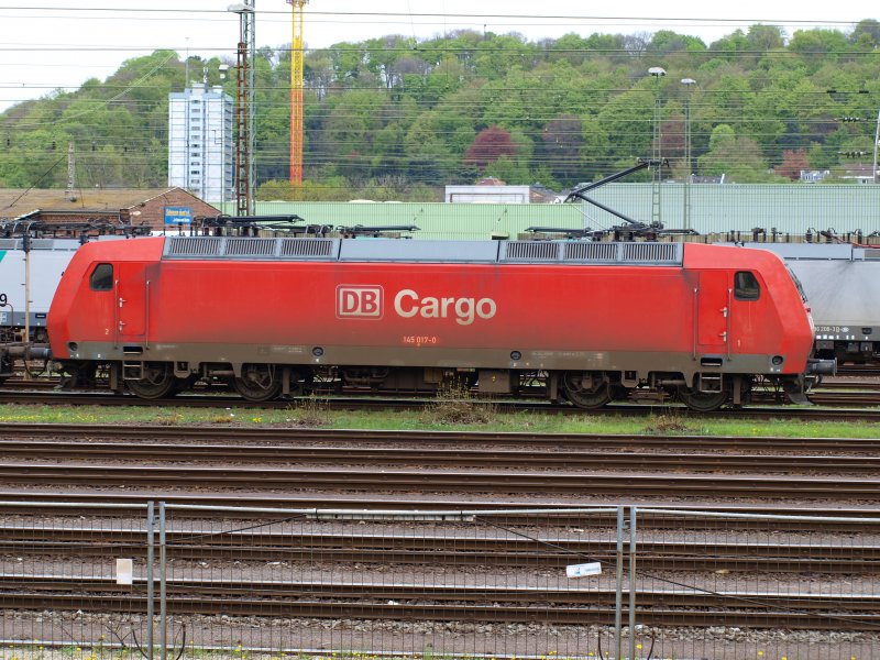 145 017-0 auf dem Aachener Westbahnhof