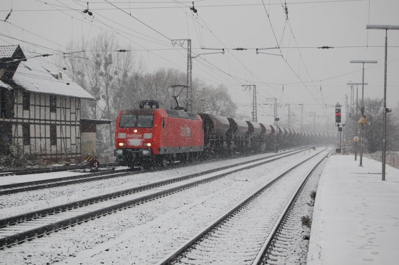 145 039 mit Facns 133 und Facs 124 am 29.11.2008 durch Kreiensen