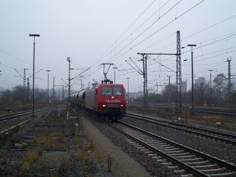 145 CL 001 durchfhrt Braunschweig Hbf richtung Osten (16.3.2008)