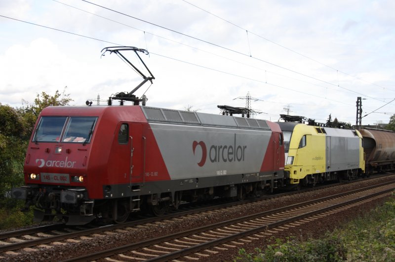 145 CL 002 + 182 mit Kesseln in Ahlten