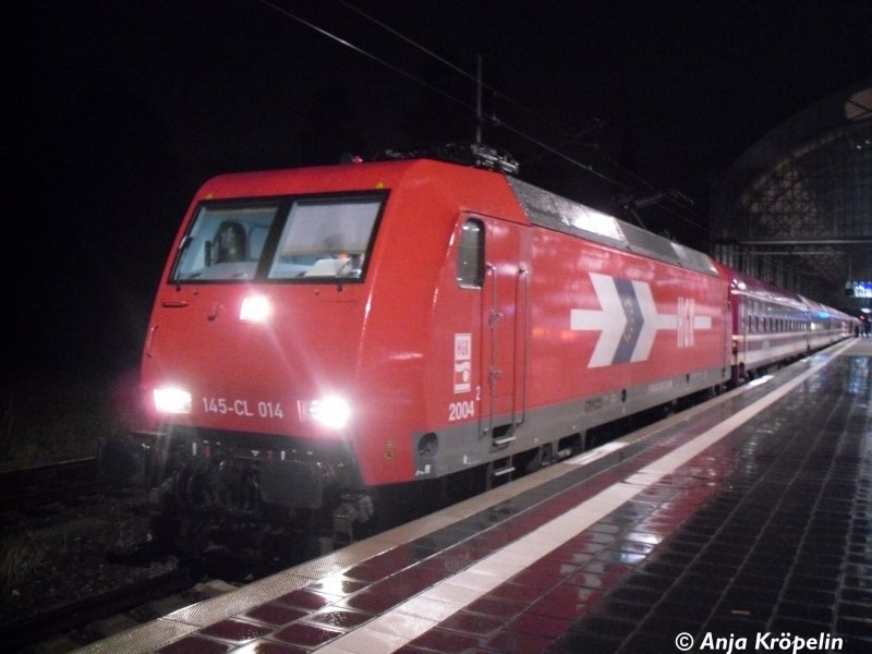 145 CL 014 mit Sonderzug von Lbeck nach Frankfurt am 5.09.09