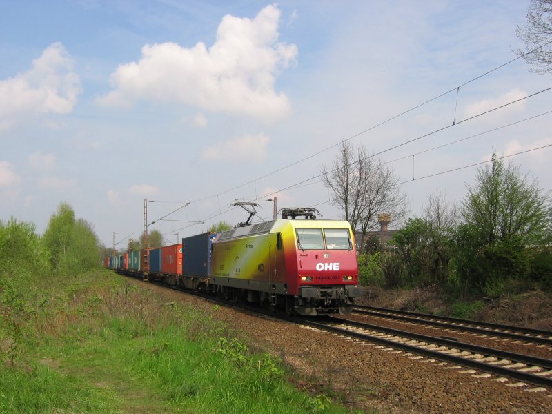 145 CL-031 OHE mit gem. GZ --> HLI am 26.04.2008 an der GUB Hannover in Limmer