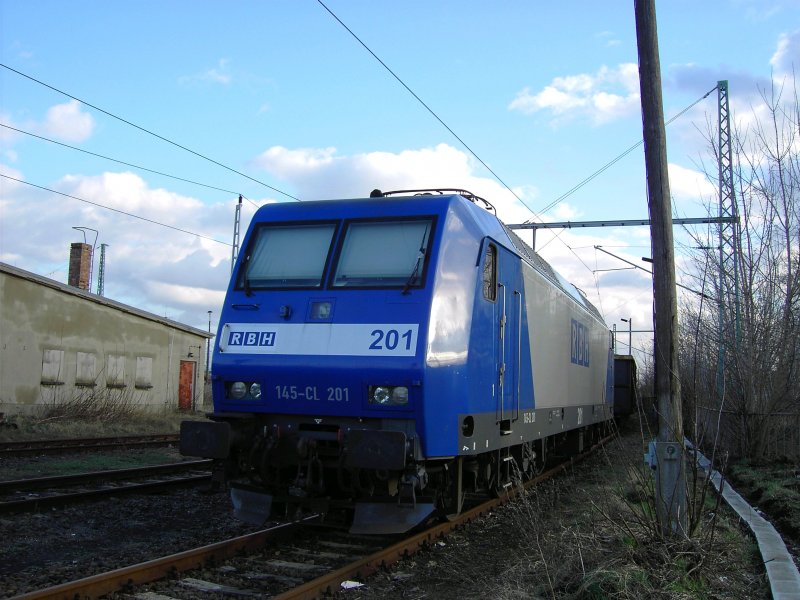 145 CL 201 (RBH) am 13.03.2008 im Bahnhof Guben