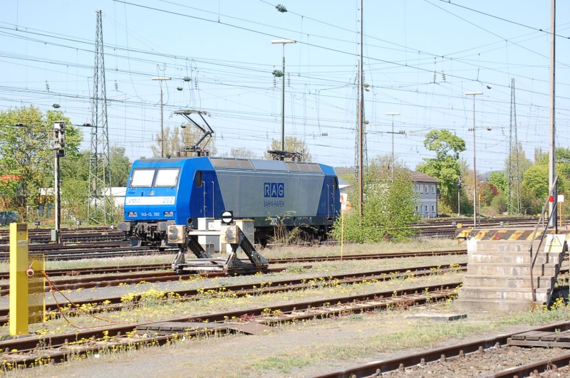 145-CL-202 der RAG bei der Durchfahrt in Lichtenfels 19.04.07