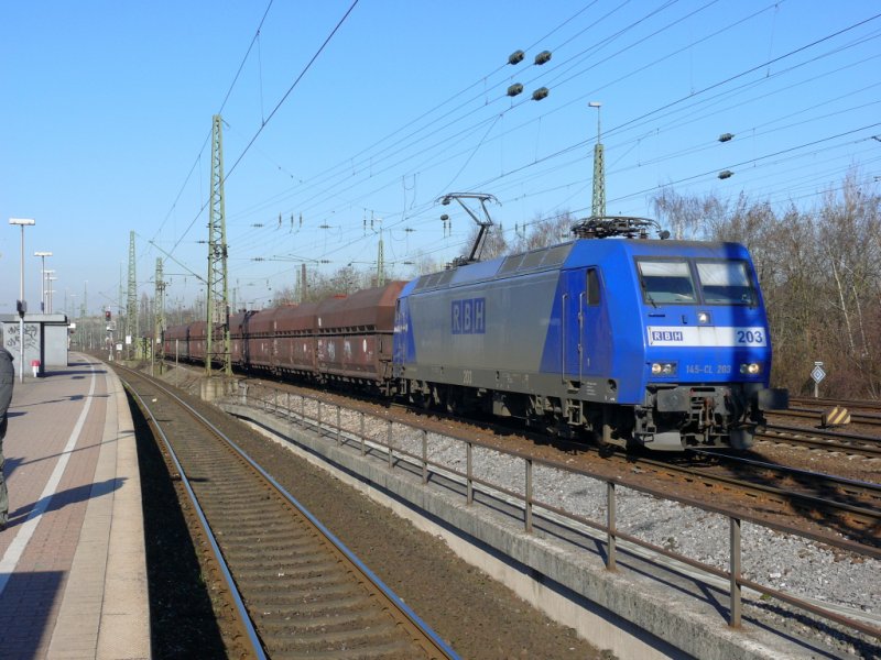 145-CL 203 der RBH am 21.3.2009 in Bochum Langendreer-West