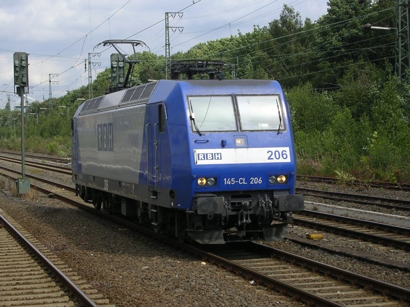 145-CL-206 , RBH 206 bei Rangierfahrt in Recklinghausen Hbf.(11.08.2008)