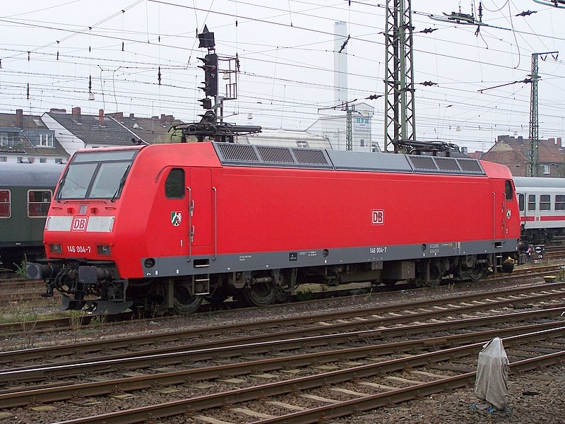 146 004-7 abgestellt in Mnster(Westf) Hbf. 02.10.07