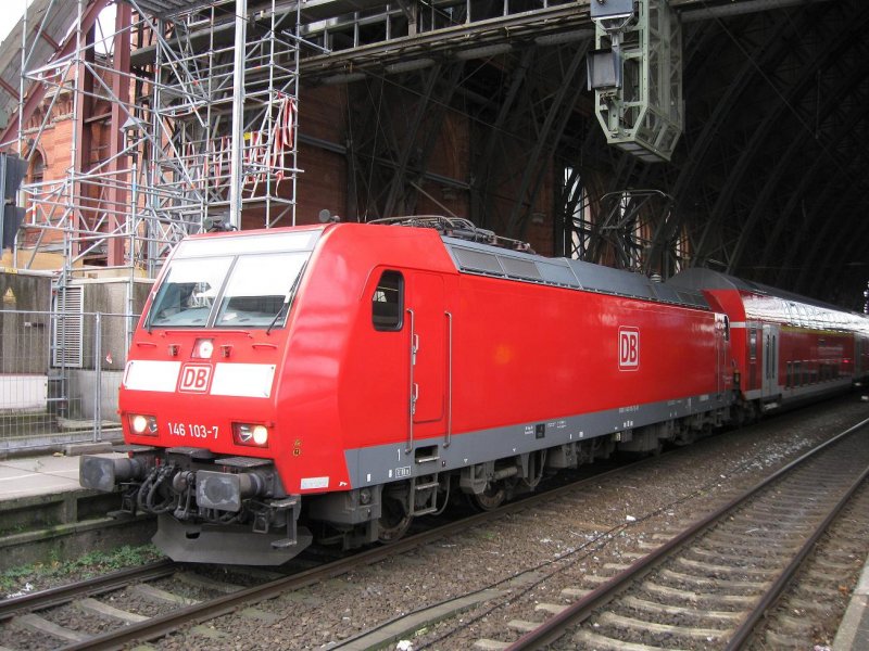 146 103 im Hbf. Bremen am 28.11.'08.