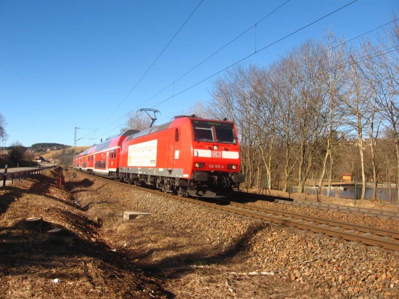 146 109-4 mit dem IRE4705 am Km 70,4 24.2.08