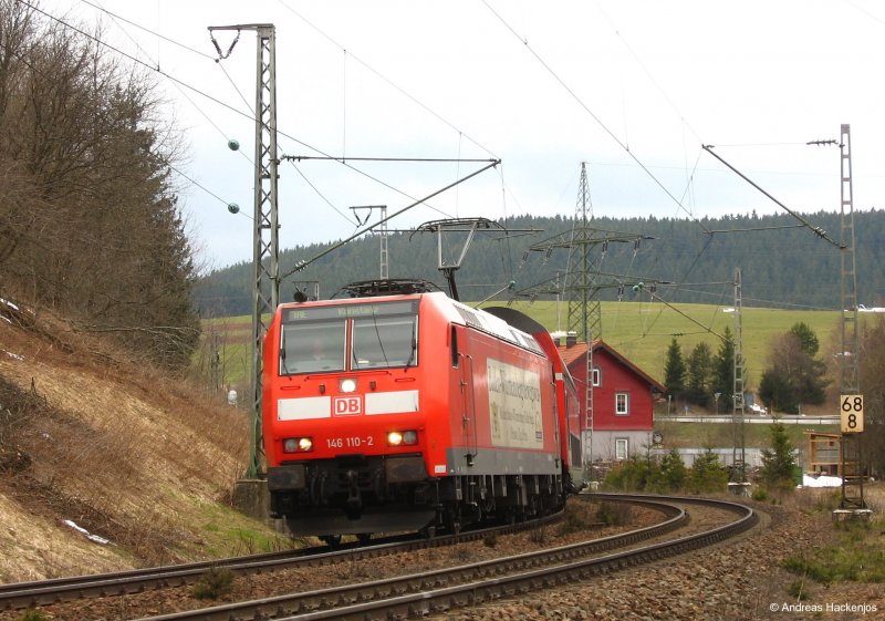 146 110-2 mit dem IRE 4711 am km 68,9 4.4.08