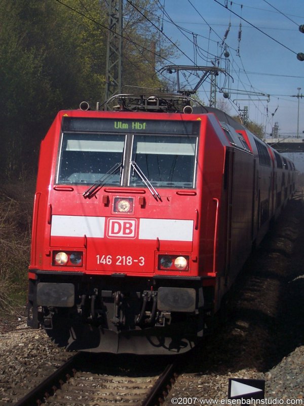 146 218 bei Kornwestheim April 2007