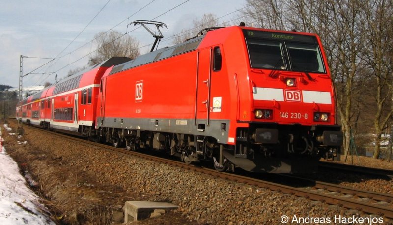 146 230-8 mit dem IRE4705 am km 70,4 9.3.08
