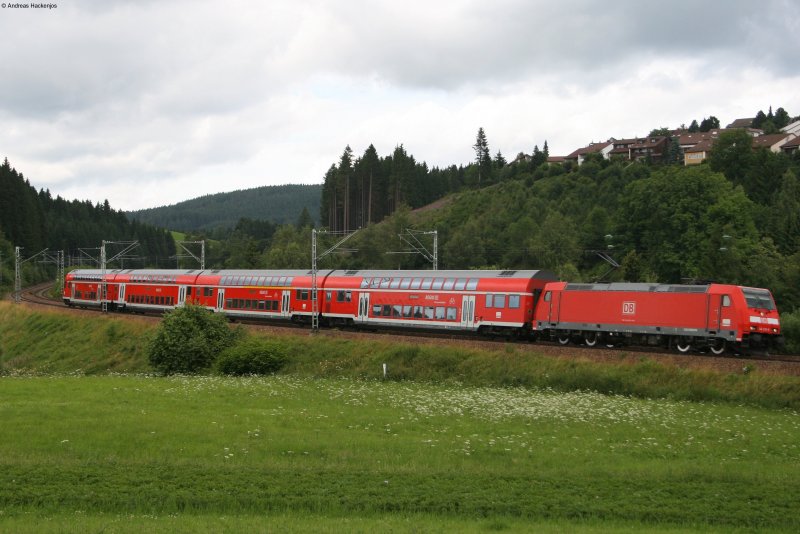 146 230-8 mit dem IRE4705 von Karlsruhe nach Konstanz am km 70,0 20.7.08