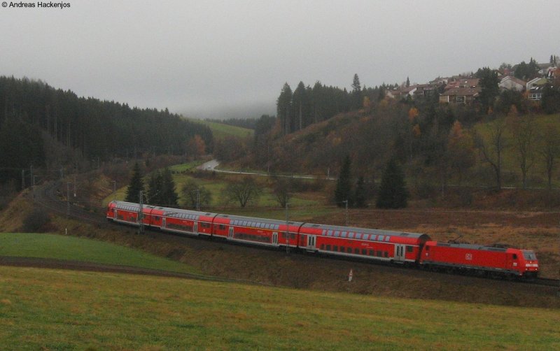 146 233-2  Donaueschingen  Mit dem IRE 4705 nach konstanz am km 70,0 16.11.08