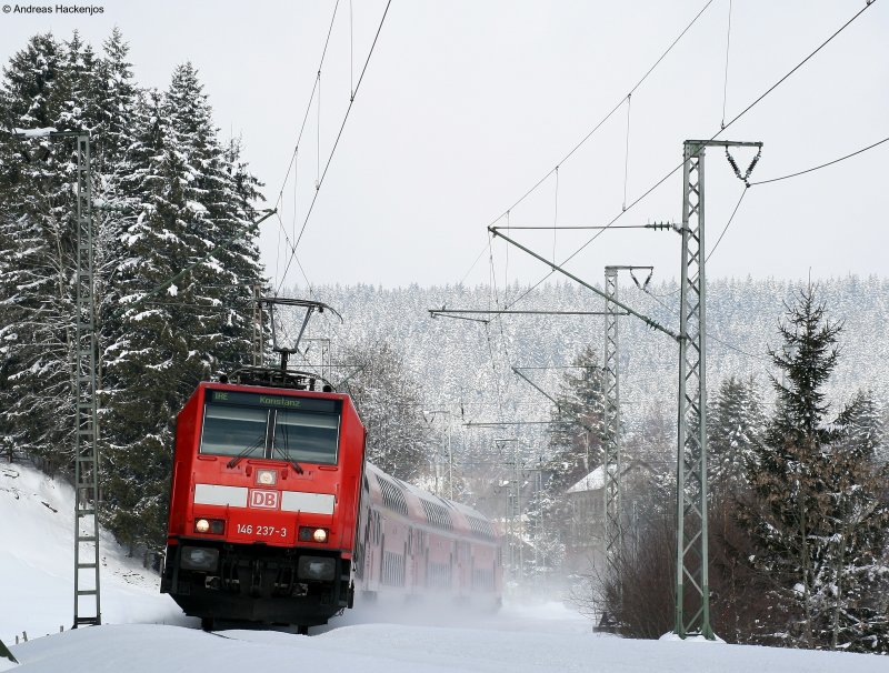 146 237-3  Karlsruhe  mit dem IRE4705 (Karlsruhe Hbf-Konstanz) am km69,1 07.03.09