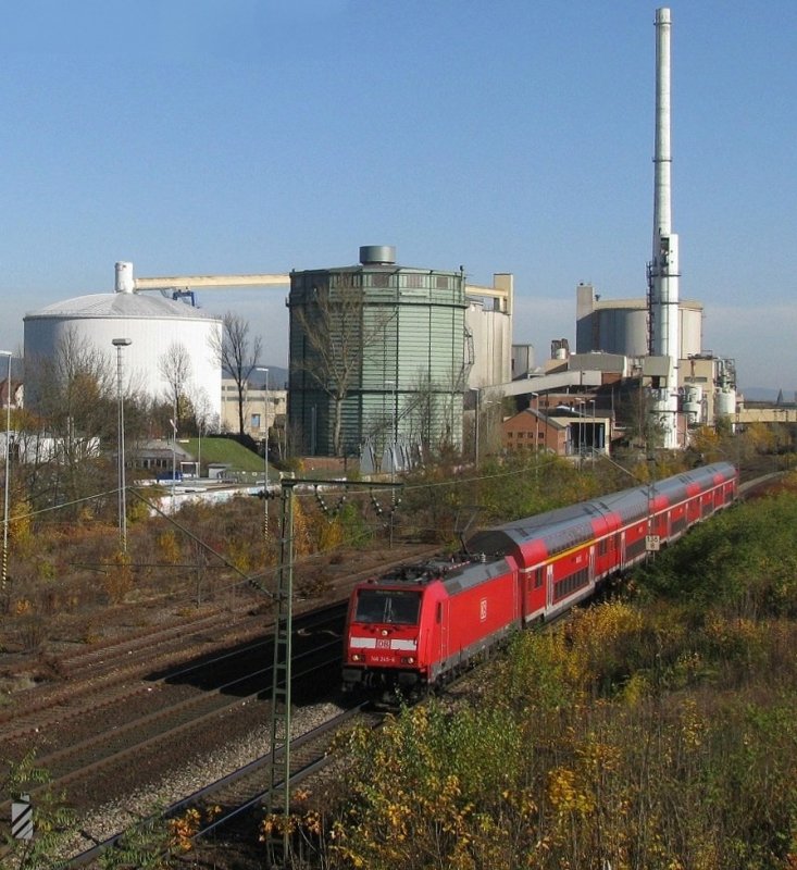 146 245 mit RE 4248 am 5.11.2008 in Regensburg.