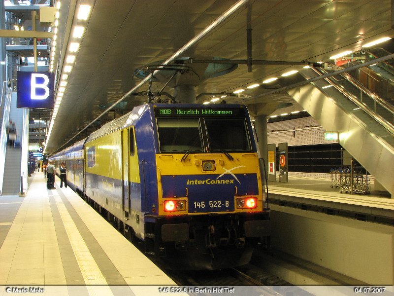 146 522-8 am ICX nach Rostock-Warnemnde