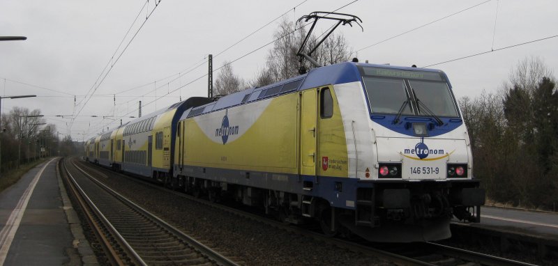 146 531-9 steht am 31.01.09 mit MEr 36512 in Ashausen und wird gleich die Weiterfahrt nach Hamburg-Harburg antreten.